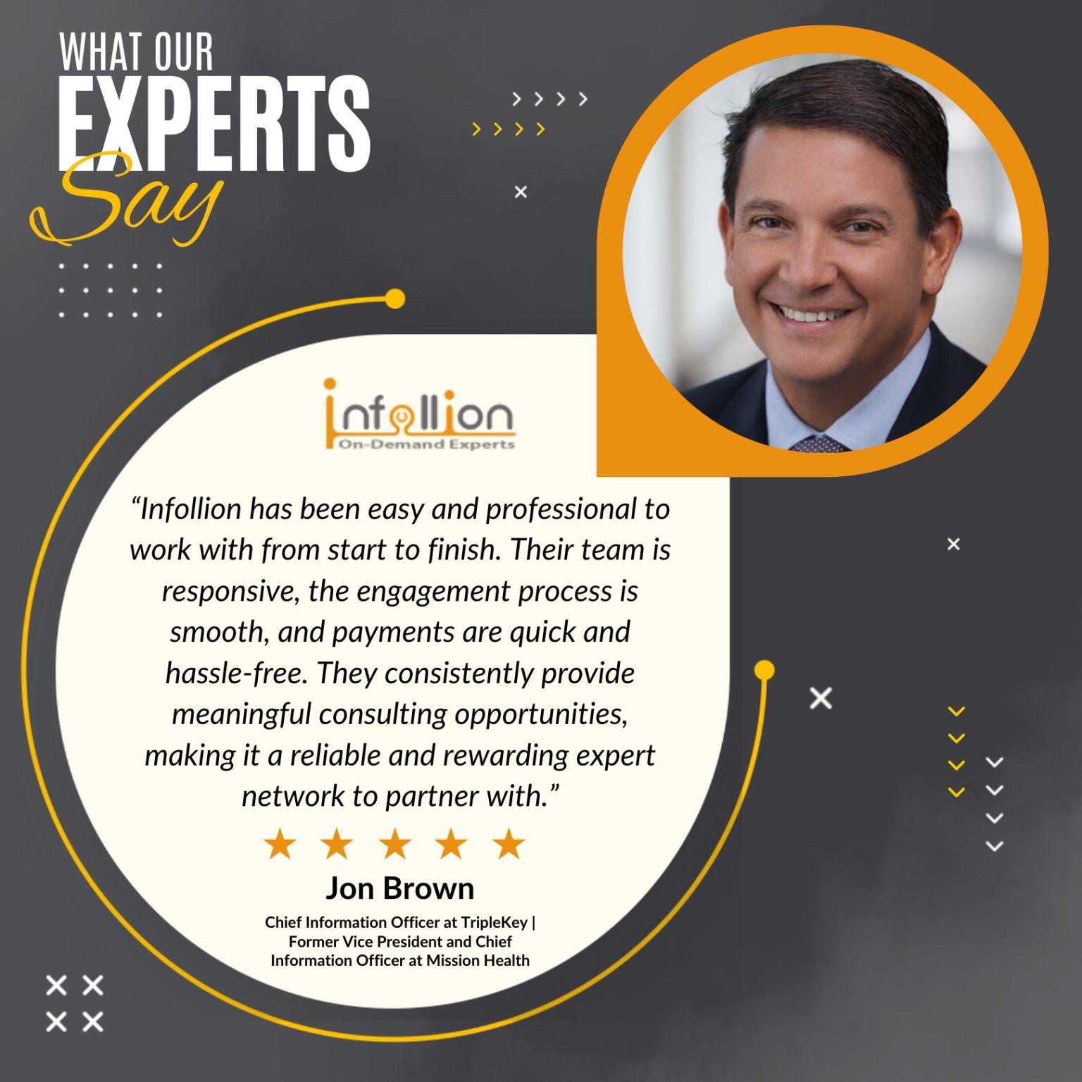 Testimonial from Jon Brown, Chief Information Officer at TripleKey, Former Vice President and CIO at Mission Health