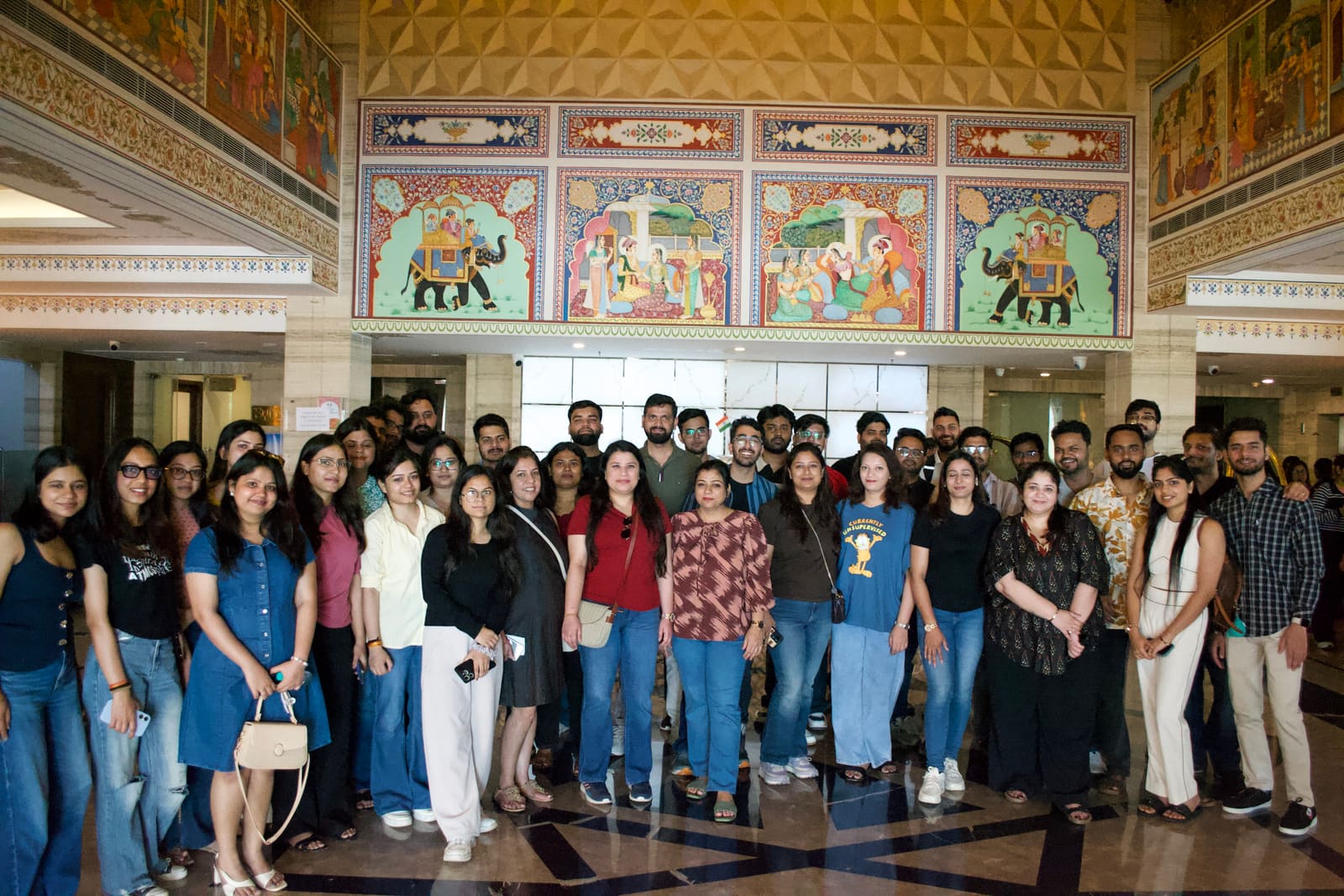 The Infollion team posing together at the annual Corporate Meet.